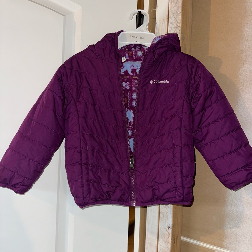 Columbia Kids 4T Reversible Puffer Fleece Jacket